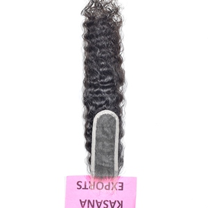 Brazilian 2*<b>6</b> Closure Fblhair Raw Wholesale Virgin 100% Weave natural <b>color</b> black women cuticle aligned deep wave Human <b>Hair</b> - Product Image 4