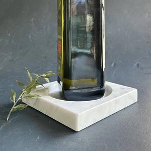 Handmade Marble <b>Wine</b> Bottle <b>Coaster</b> Minimalist Barware - Product Image 5