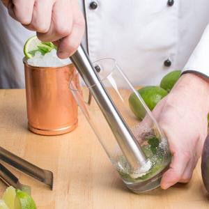 Muddler de Cócteles de Acero Inoxidable Premium, Herramienta de Barra de Doble Extremo de Alta Resistencia para Triturar, Mezclar y Preparar Bebidas Profesionalmente - Product Image 4