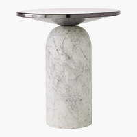Nouveauté, table d'appoint moderne en pierre de luxe, tables d'appoint en marbre pour décoration de salon en Inde