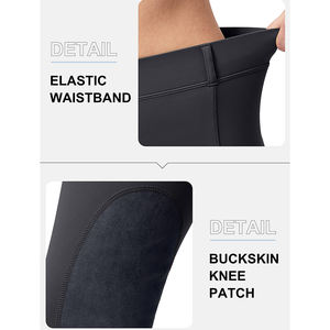 Ropa ecuestre personalizada de alta calidad para mujer, mallas de silicona de cintura alta, pantalones, pantalones ecuestres, Jodhpur y calzones - Product Image 5