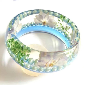 MOTS CLÉS Bijoux fins Bracelets et bracelets fins Bracelets à chaîne et à maillons Résine acrylique Fleur Bracelet Bracelet Bijoux pour - Product Image 1