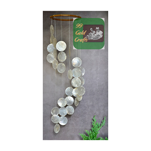 Vente chaude Portable Vadrouille Disque Blanc La Pure Beauté Coquillages Pour Décor Artisanat Ornements et Carillons Éoliens Rideau - Product Image 1