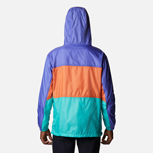 Chaqueta cortavientos de nailon personalizada OEM con cremallera, impermeable, ligera, para hombre, para correr al aire libre, chaqueta impermeable con capucha de nailon - Product Image 3