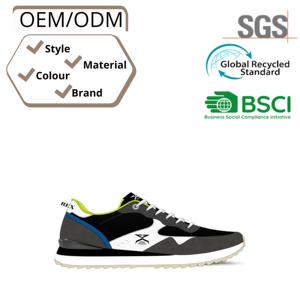 Calzado deportivo personalizable para hombre, zapatillas casuales, elegantes, transpirables, con malla Fly-knit y parte superior de PU - Product Image 4