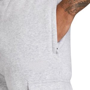 Pantalones de chándal grises para hombre con cintura elástica, bolsillos laterales dobles y cómodo tejido de lana suave - Product Image 6