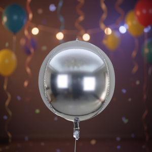 Party Love Balloon 4D Silver 45cm 18in 12 pcs <b>Bag</b> - Product Image 3