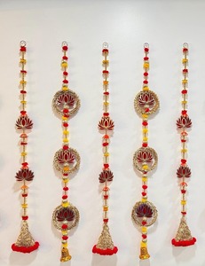 ชุดฉากหลังสายตกแต่ง10ชิ้นการตกแต่งเทศกาลฉากหลังเวทีที่แขวนผนังการตกแต่งเทศกาลและงานปาร์ตี้การตกแต่งวัด - Product Image 2