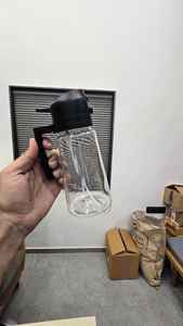 Transparent <b>Plastic</b> Reusable Eco-Friendly Oil <b>Spray</b> <b>Bottle</b> with Handle & Straw Leak Proof Kitchen Oil Pourer - Product Image 6