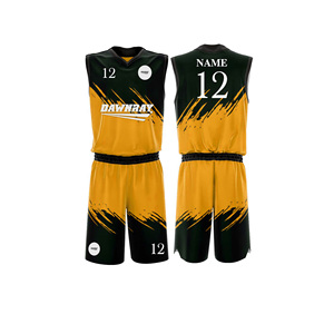 Ensemble d'habillement de basketball professionnel personnalisé, jersey et short en polyester respirant à séchage rapide, vêtements de sport d'équipe pour hommes, femmes et jeunes - Product Image 5