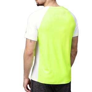 เสื้อยืดผู้ชายผ้าคอตตอนสีเขียว C ระบายอากาศได้ดีเสื้อยืดกีฬาทรงสลิมฟิตลำลองคอกลมสีเขียว100% - Product Image 4