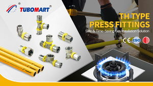 TUBOMART OEM raccord à pression en laiton femelle Union droite mobile Type <span class=keywords><strong>TH</strong></span> pour tuyau <span class=keywords><strong>multicouche</strong></span> PAP système gaz/eau avec ISO - Product Image 6