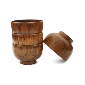 Elegante cuenco para servir para el desayuno, aperitivos, sopa, cocina casera, cuenco de madera Natural personalizado, cuenco japonés multiusos - Product Image 5