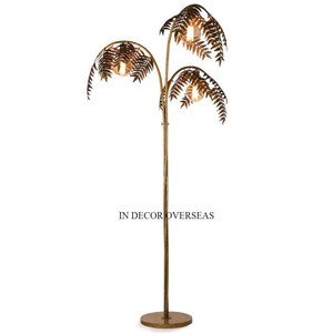 Soporte de diseñador único chapado en oro de alta calidad fundido de aluminio de alta calidad y suministros de lámpara de pie y mesa superior de Color negro - Product Image 5