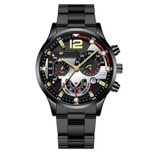 Montre automatique de luxe pour homme avec boîtier en acier inoxydable et lunette en céramique noire, dotée d'un verre saphir et d'une précision accrue - Product Image 3