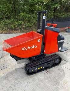 Livraison gratuite, certifié CE EPA, mini-dumper sur chenilles Kubota KC7OVHD-4, mini-transporteur sur chenilles, mini-dumper hydraulique à basculement - Product Image 1