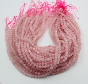 Perles rondes en quartz rose naturel en gros, perles de cristal en vrac, perles rondes de qualité supérieure, perles rondes de qualité supérieure, taille 6 mm - Product Image 2