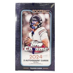 Verified Sealed 2024 Topp <b>Chrome</b> Football Hobby <b>Box</b> - Product Image 4