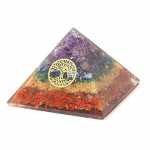 Meilleure qualité 7 Chakra Orgone pyramide d'énergie Orgonite en vrac pour la Protection EMF Pierre semi-précieuse Artisanat Feng Shui Styles d'amour - Product Image 4