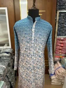 Función y ropa de Festival elegante Festival Kurta pijama conjunto para hombres étnico indio atuendo Premium hombres étnico Kurta pijama boda - Product Image 6