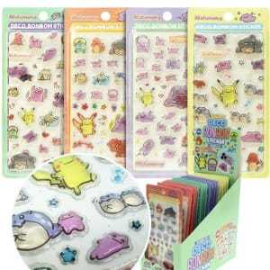 Autocollants décoratifs 3D en relief d'animaux mignons en papier couché pour agenda, bouteille d'eau, ordinateur portable - Product Image 1