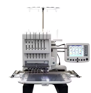 Máquina de bordar comercial SALES MB 7 de siete agujas con pantalla de ordenador remota de 9 pulgadas y bobina jumbo de 4x7 puntos. - Product Image 1