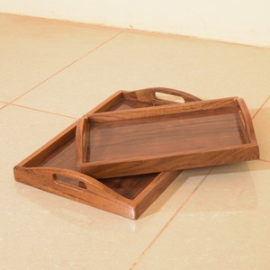 Bandejas de pan de madera hechas a mano de lujo bandeja de madera para servir para el hogar exportada por un fabricante de confianza - Product Image 3