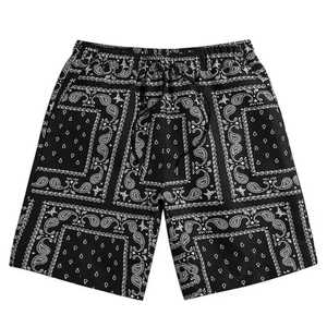 Pantalones cortos informales con cordón para niño, pantalones cortos de malla transpirable de secado rápido, cintura media, pantalones cortos elásticos teñidos lisos - Product Image 1