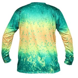 Jersey de pesca de manga larga ligero personalizado para hombre, camisa protectora de invierno de secado rápido con diseño sólido, ropa de pesca por sublimación - Product Image 2