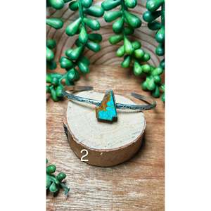 Donovan Skeets Kingman Turquoise & Sterling <b>Silver</b> Fashion <b>Cuff</b> <b>Bracelet</b> - Product Image 2