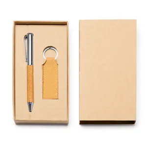 Set Portachiavi e Penna Ecologico Bolvar, Gadget Sostenibili per Regali - Product Image 4