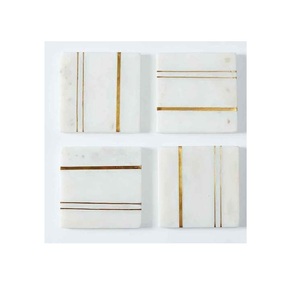 top Trending Customized Round Marble Coaster with Gold Antique Design Home and <b>Garden</b> Antique Design Tabletop Customized Colors - Product Image 2