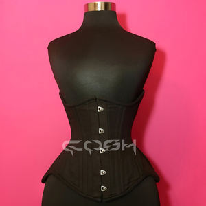 Corsé Reductor de Cintura de Algodón Negro al por Mayor, Corsé de Alta Resistencia con Varillas de Acero, Corsé para Aumentar las Caderas de Cosh - Product Image 3