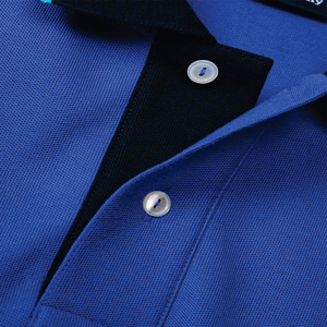 Polo personalizado para hombre en algodón poliéster patrón sólido tela de lona logotipo personalizado impresión y bordado - Product Image 6