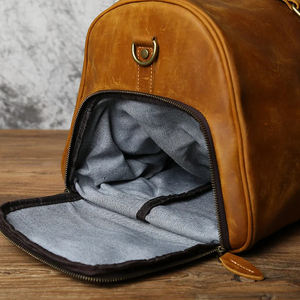 2025 nuevo diseñador de moda ocio cuero genuino viaje bolsas de lona hombres mujeres - Product Image 1