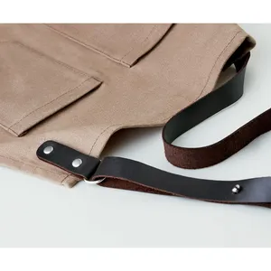 Customizable CHEF <b>Leather</b>-Finished <b>Apron</b> for Merchandising - Product Image 4