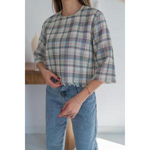 Blusa estampada con detalle de borlas - estampada - Product Image 5