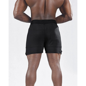 2025 nuevos pantalones cortos informales personalizados de alta calidad para correr pantalones cortos de gimnasio para hombres con bolsillos hechos por la industria Isha - Product Image 3