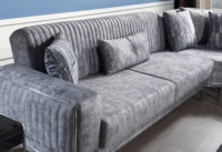 Canapé trois places Tuana Chesterfield moderne, style italien, en bois, modulaire, avec housse amovible, pour villa, appartement, hôtel, hôpital
