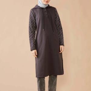 Top Quality Knitted Blank <b>Modest</b> Hoodie Fashion Casual Hoodies Sweatshirt Pullover Women <b>Modest</b> Hoodies and Sweatshirts Girls - Product Image 1