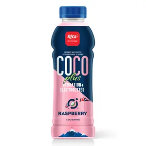 450ml Bottle Coconut Water With Raspberry Flavor From Vietnam Supplier Good Price Wholesale Export Beverages Coco Plus