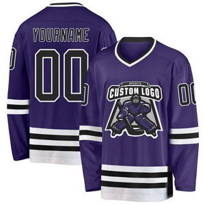 Vente en gros de maillots de hockey unis blancs personnalisés nouveau style maillots d'entraînement de haute qualité cousus ou imprimés maillot de hockey sur glace pour hommes - Product Image 2