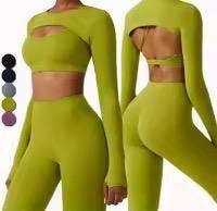 ชุดเล่นโยคะสำหรับผู้หญิงชุดเล่นโยคะฟิตเนสยิมดีไซน์ใหม่ออกแบบได้ตามต้องการ - Product Image 6