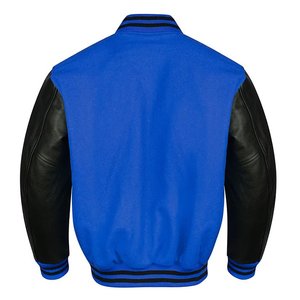 Chaqueta Universitaria para Hombre con Logotipos Personalizados, Mangas de Cuero, Bordado Personalizado, Fabricada por Antique Fashion - Product Image 6