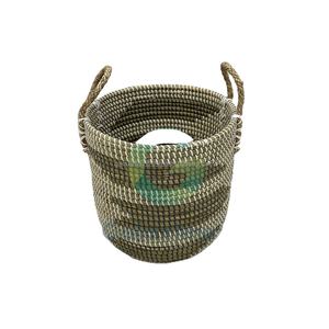 Panier de rangement multifonctionnel pour la maison en rotin écologique Galaximex BKK avec poignée - Product Image 5