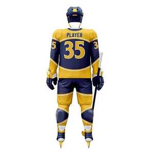 Nuevo diseño uniforme de hockey nueva llegada nivel internacional uniforme de hockey sobre hielo y campo camisetas/pantalones cortos hechos a medida - Product Image 6