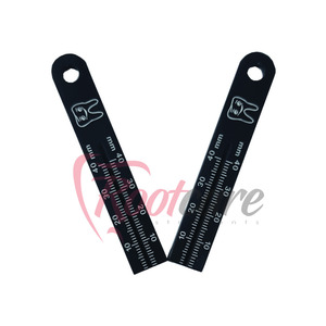 Regla Endodóntica Negra de Acero Inoxidable Duradera, la Más Vendida, para Uso en Mediciones Dentales - Product Image 2
