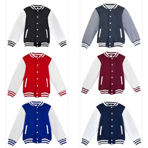 Veste de baseball pour enfants, veste de haute qualité personnalisée, bombardier classique respirant, manteau universitaire, décoration d'hiver en fourrure de cuir pour garçons, vente en gros - Product Image 6