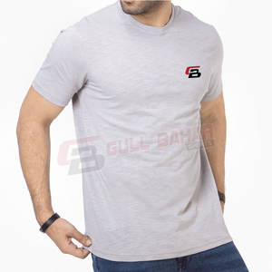 Ropa de hombre, camisetas, ropa de verano de manga corta, estilo callejero, algodón, calidad superior, OEM, camisa de Color sólido transpirable personalizada - Product Image 2