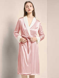 Tùy Chỉnh Spa Áo Choàng Với Logo Của Phụ Nữ Đồ Ngủ Ngủ Áo Choàng Tắm Với Biểu Tượng Tùy Chỉnh Sang Trọng Lụa Giống Như Áo Choàng Tắm Cá Nhân - Product Image 3